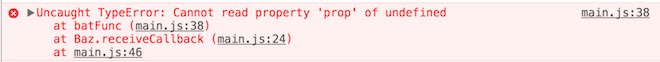 Messaggio di errore Cannot read property 'prop' of undefined