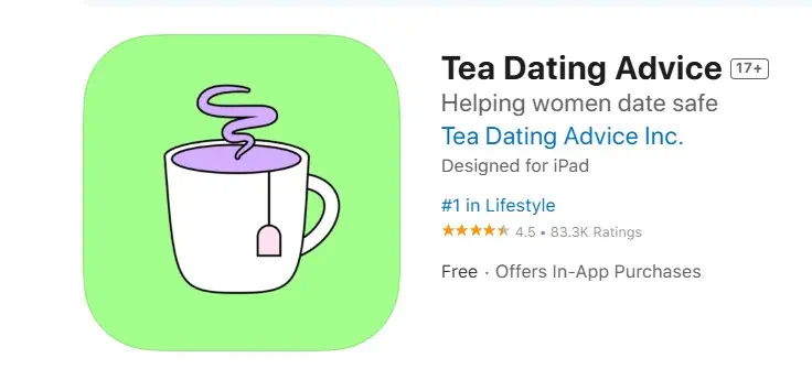 L'icona dell'app presenta una tazza da tè fumante su uno sfondo verde, che cattura perfettamente l'atmosfera di 