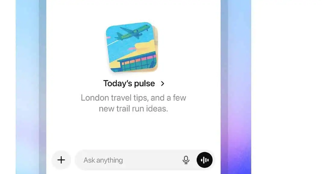 Schermata dell'app che mostra il 