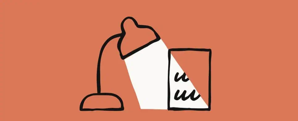 La lampada da tavolo Claude Haiku 4.5 illumina un foglio di carta con una scritta, su uno sfondo arancione.