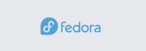 Logo Fedora con il simbolo della 
