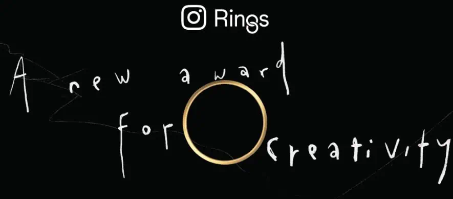 Logo Instagram Rings con testo: 